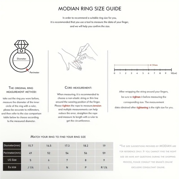 MODIAN 925 Sterling Silver Ring NIB - Picture 4 of 4